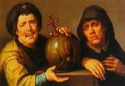 Cornelisz van Haarlem Heraclitus and Democritus Spain oil painting artist